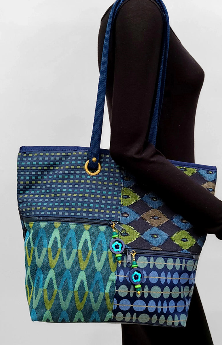 Teal Blue Patterns Bag Pack – Carogi Bags